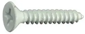 MIDWEST FASTENER 36248 Sheet Metal Screw, #8 x 1 in, Painted Steel Flat Head