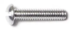 MIDWEST FASTENER 61603 #8-32 x 3/4 in Slotted Round Machine Screw, Plain