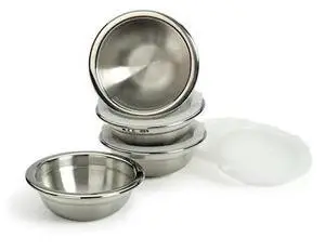 RSVP INTERNATIONAL PREP-8 Prep Bowls With Lids, 4PK