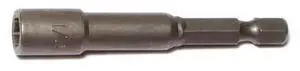 MIDWEST FASTENER 72411 1/4" x 2-9/16" Long Magnetic Hex Driver Bits 3PK