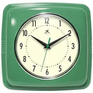 INFINITY INSTRUMENTS 13228LG-4103 Square Retro Green - 9" Square Retro Wall
