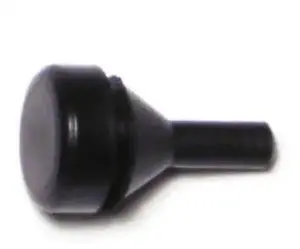MIDWEST FASTENER 72161 1/2" x 0.3" Black Rubber Ford Thin Bumpers 6PK