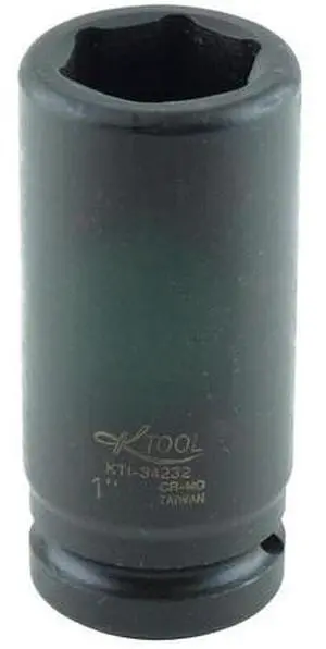 K-TOOL INTERNATIONAL KTI-34232 3/4" Drive Impact Socket black oxide, Deep