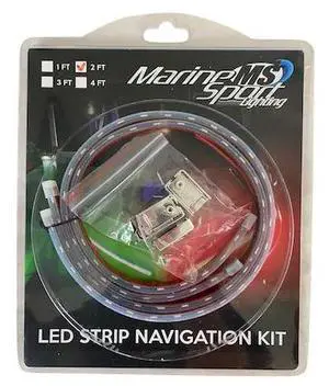 MARINE SPORT LIGHTING MSL2FTSL Marine Bow 24in LED Strip Starboard and Port