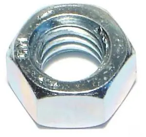 MIDWEST FASTENER 07256 Hex Nut, 7/16"-14, Steel, Grade 5, Zinc Plated, 50 PK