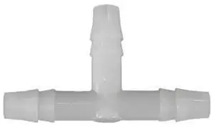 MIDWEST FASTENER 66468 1/4" Nylon Plastic Hose Tee 6PK