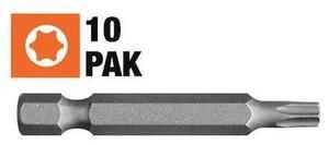 CENTURY DRILL & TOOL 69010 Star Power Screwdriving Bit,T10,2in,10Pk