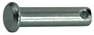 MIDWEST FASTENER 34711 1/4" x 1" Zinc Plated Steel Single Hole Clevis Pins 1