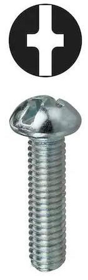 DOTTIE RMC6322 #6-32 x 2 in Combination Phillips/Slotted Round Machine Screw,