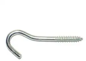 MIDWEST FASTENER 50984 1/8" x 5/16" x 1-11/16" Zinc Plated Steel Screw Hooks