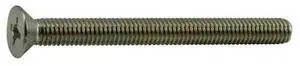 MIDWEST FASTENER 37804 3/18"-16 x 4 in Phillips Flat Machine Screw, Plain