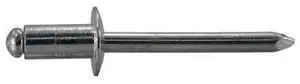 MIDWEST FASTENER 53942 Blind Rivet, Dome Head, 1/4 in Dia., 1/16 in L, Aluminum