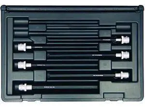 BONDHUS 30646 3/8" Drive Socket Bit, Metric, 6 pcs