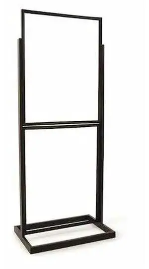 ECONOCO BH55/MAB Sign Holder,Dbl Bulletin,Black,22" x 28"