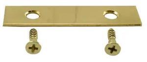 MIDWEST FASTENER 37204 2" x 5/8" Solid Brass Mending Plates 5PK