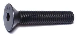 MIDWEST FASTENER 72286 3/8"-16 Socket Head Cap Screw, Flat, Plain Steel, 2 in