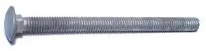 MIDWEST FASTENER 05509 Carriage Bolt, Square Neck, 16 (Coarse), 5 in L, Steel,