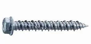 MIDWEST FASTENER 54785 Masonry Screw, 1/4" Dia., Hex, 1 3/4 in L, 410 Stainless