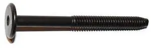 MIDWEST FASTENER 31566 Binding Screw, 20 (Coarse), Steel, Black, 8 PK