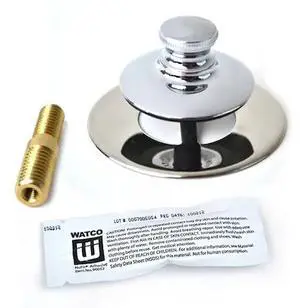 WATCO 48750-PP-CP-47 NuFit Push Pull Bath Stopper, Silicone, 3/8 in. to 5/16