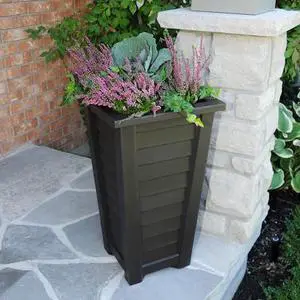MAYNE 5868-ES Lakeland Tall Planter - Espresso