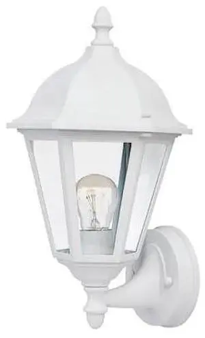 MAXIM 1002WT Westlake 1-Light 8" Wide White Outdoor Wall Sconce