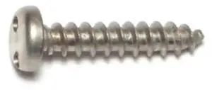 MIDWEST FASTENER 70974 Sheet Metal Screw, #10 x 1 in, 18-8 Stainless Steel Pan