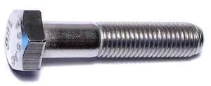 MIDWEST FASTENER 68005 18-8, 5/16"-24 Hex Head Cap Screw, Plain Stainless