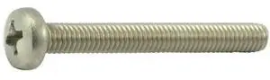 MIDWEST FASTENER 55057 M4-0.70 x 35 mm Phillips Pan Machine Screw, Plain A2
