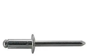 MIDWEST FASTENER 53943 Blind Rivet, Dome Head, 1/4 in Dia., 1/4 in L, Aluminum
