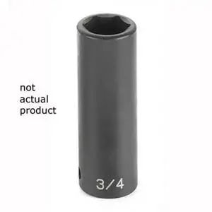 GREY PNEUMATIC 2064D 1/2" Drive, 2" SAE Socket, 6 Points, Deep 1/2"Dr,X 2