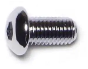 MIDWEST FASTENER 74224 1/4"-28 Socket Head Cap Screw, Button, Chrome Plated