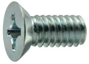 MIDWEST FASTENER 51200 #12-24 x 1/2 in Phillips Flat Machine Screw, Zinc Plated
