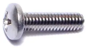 MIDWEST FASTENER 07102 #8-32 x 5/8 in Phillips Pan Machine Screw, Plain 18-8