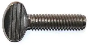 MIDWEST FASTENER 31708 Thumb Screw, 1/4"-20 Thread Size, Spade, Stainless