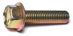 MIDWEST FASTENER 50348 Grade 8, 5/8"-11 Flange Bolt, Zinc Plated Steel, 2-1/2