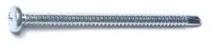 MIDWEST FASTENER 50882 Self-Drilling Screw, #10 x 3 in, Zinc Plated Steel Pan