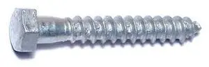 MIDWEST FASTENER 05580 Lag Screw, 3/8 in, 2-1/2 in, Steel, Hot Dipped