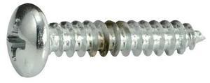 MIDWEST FASTENER 34692 Sheet Metal Screw, #10 x 1 in, Chrome Plated Steel Pan