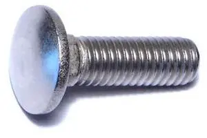 MIDWEST FASTENER 50608 Carriage Bolt, Square Neck, 16 (Coarse), 1-1/4 in L,