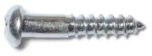 MIDWEST FASTENER 61803 Wood Screw, #6, 3/4 in, Zinc Plated Steel Round Head