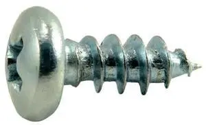 MIDWEST FASTENER 62027 Sheet Metal Screw, #8 x 3/8 in, Zinc Plated Steel Pan