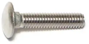 MIDWEST FASTENER 65004 Carriage Bolt, Square Neck, 18 (Coarse), 1-1/2 in L,