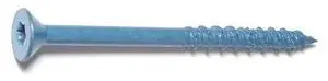 TORQUEMASTER 54258 Masonry Screw, 5/16" Dia., Flat, 4 in L, Steel Blue Ruspert,