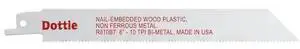 DOTTIE R810B7 4" L x Nail-Embedded Wood, Plastic, & Non-Ferrous Metals Cutting