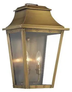 ACCLAIM LIGHTING 8424AB Pocket Wall Light,2-Light,Aged Brass