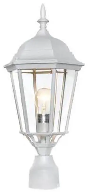MAXIM 1005WT Westlake 1-Light 9.5" Wide White Outdoor Pole/Post Mount