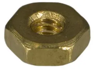 MIDWEST FASTENER 03761 Machine Screw Nut, #4-40, Brass, 100 PK