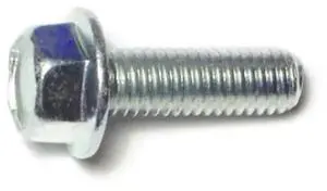 MIDWEST FASTENER 75703 Class 10.9, M8-1.25 Flange Bolt, Zinc Plated Steel, 25