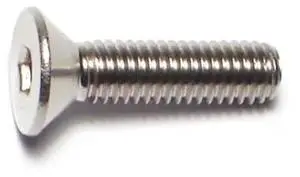 MIDWEST FASTENER 72094 #10-32 Socket Head Cap Screw, Flat, Plain 18-8 Stainless